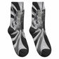 Bass Reeves Deputy Marshal Crew Socks Black White Vintage Lawman Horse Badge Sunburst