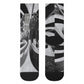 Bass Reeves Deputy Marshal Crew Socks Black White Vintage Lawman Horse Badge Sunburst