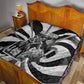 Bass Reeves Deputy Marshal Quilt Black White Vintage Lawman Horse Badge Sunburst