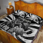 Bass Reeves Deputy Marshal Quilt Bed Set Black White Vintage Lawman Horse Badge Sunburst
