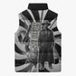 Bass Reeves Deputy Marshal Sleeveless Puffer Jacket Black White Vintage Lawman Horse Badge Sunburst