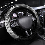 Bass Reeves Deputy Marshal Steering Wheel Cover Black White Vintage Lawman Horse Badge Sunburst