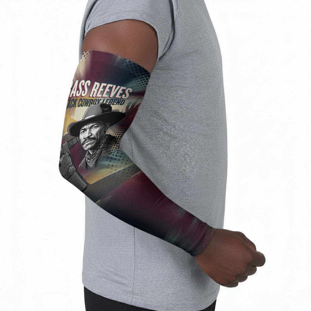 Bass Reeves Black Cowboy Legend Arm Sleeves Vintage Pop Art US Marshal Horse Desert