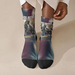 Bass Reeves Black Cowboy Legend Crew Socks Vintage Pop Art US Marshal Horse Desert