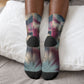 Bass Reeves Black Cowboy Legend Crew Socks Vintage Pop Art US Marshal Horse Desert