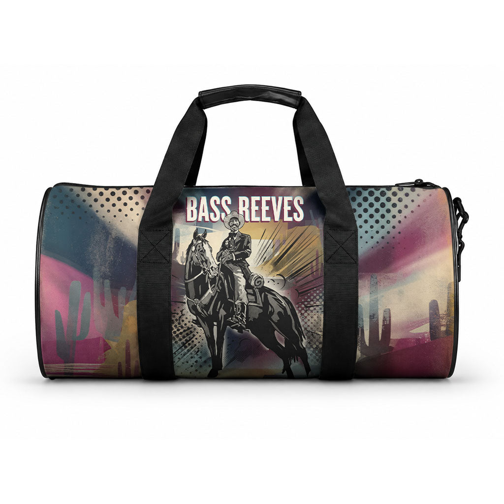 Bass Reeves Black Cowboy Legend Duffle Bag Vintage Pop Art US Marshal Horse Desert