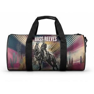 Bass Reeves Black Cowboy Legend Duffle Bag Vintage Pop Art US Marshal Horse Desert