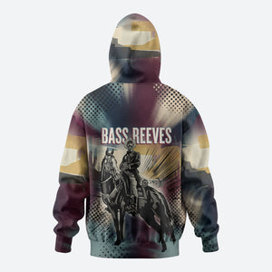 Bass Reeves Black Cowboy Legend Hoodie Vintage Pop Art US Marshal Horse Desert