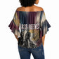Bass Reeves Black Cowboy Legend Off Shoulder Wrap Waist Top Vintage Pop Art US Marshal Horse Desert
