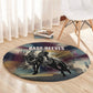 Bass Reeves Black Cowboy Legend Round Carpet Vintage Pop Art US Marshal Horse Desert