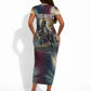 Bass Reeves Black Cowboy Legend Short Sleeve Bodycon Dress Vintage Pop Art US Marshal Horse Desert