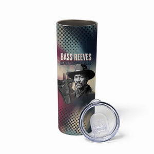 Bass Reeves Black Cowboy Legend Skinny Tumbler Vintage Pop Art US Marshal Horse Desert