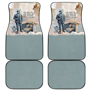 Arturo Schomburg Harlem Renaissance Car Mats Beige Grey Vintage Torn Paper History Portrait