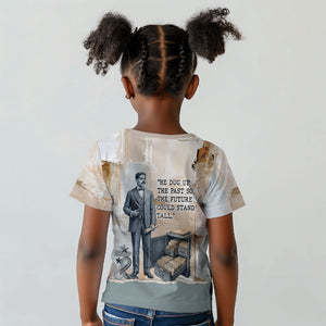 Arturo Schomburg Harlem Renaissance Kid T shirt Beige Grey Vintage Torn Paper History Portrait