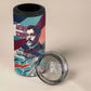 Arturo Schomburg Harlem Renaissance The Man Who Built A Library 4 in 1 Can Cooler Tumbler Blue Red Retro Pop Art Vintage Books History Portrait