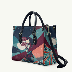 Arturo Schomburg Harlem Renaissance The Man Who Built A Library Leather Bag Blue Red Retro Pop Art Vintage Books History Portrait