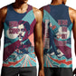 Arturo Schomburg Harlem Renaissance The Man Who Built A Library Men Tank Top Blue Red Retro Pop Art Vintage Books History Portrait