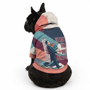 Arturo Schomburg Harlem Renaissance The Man Who Built A Library Pet Hoodie Blue Red Retro Pop Art Vintage Books History Portrait