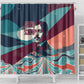 Arturo Schomburg Harlem Renaissance The Man Who Built A Library Shower Curtain Blue Red Retro Pop Art Vintage Books History Portrait