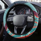Arturo Schomburg Harlem Renaissance The Man Who Built A Library Steering Wheel Cover Blue Red Retro Pop Art Vintage Books History Portrait