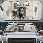 James Baldwin Truth Has A Voice Auto Sun Shade Vintage Newspaper Collage Book Writer