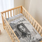 James Baldwin Truth Has A Voice Baby Bed Cover Vintage Newspaper Collage Book Writer