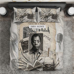 James Baldwin Truth Has A Voice Bedding Set Vintage Newspaper Collage Book Writer
