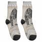 James Baldwin Truth Has A Voice Crew Socks Vintage Newspaper Collage Book Writer