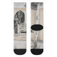James Baldwin Truth Has A Voice Crew Socks Vintage Newspaper Collage Book Writer