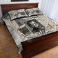 James Baldwin Truth Has A Voice Quilt Bed Set Vintage Newspaper Collage Book Writer