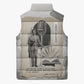 James Baldwin Truth Has A Voice Sleeveless Puffer Jacket Vintage Newspaper Collage Book Writer