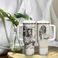 James Baldwin Truth Has A Voice Tumbler With Handle Vintage Newspaper Collage Book Writer