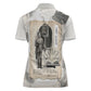 James Baldwin Truth Has A Voice Women Polo Shirt Vintage Newspaper Collage Book Writer