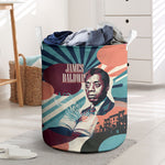 James Baldwin Let The Truth Stand Tall Laundry Basket Retro Pop Art Vintage Book Writer Portrait