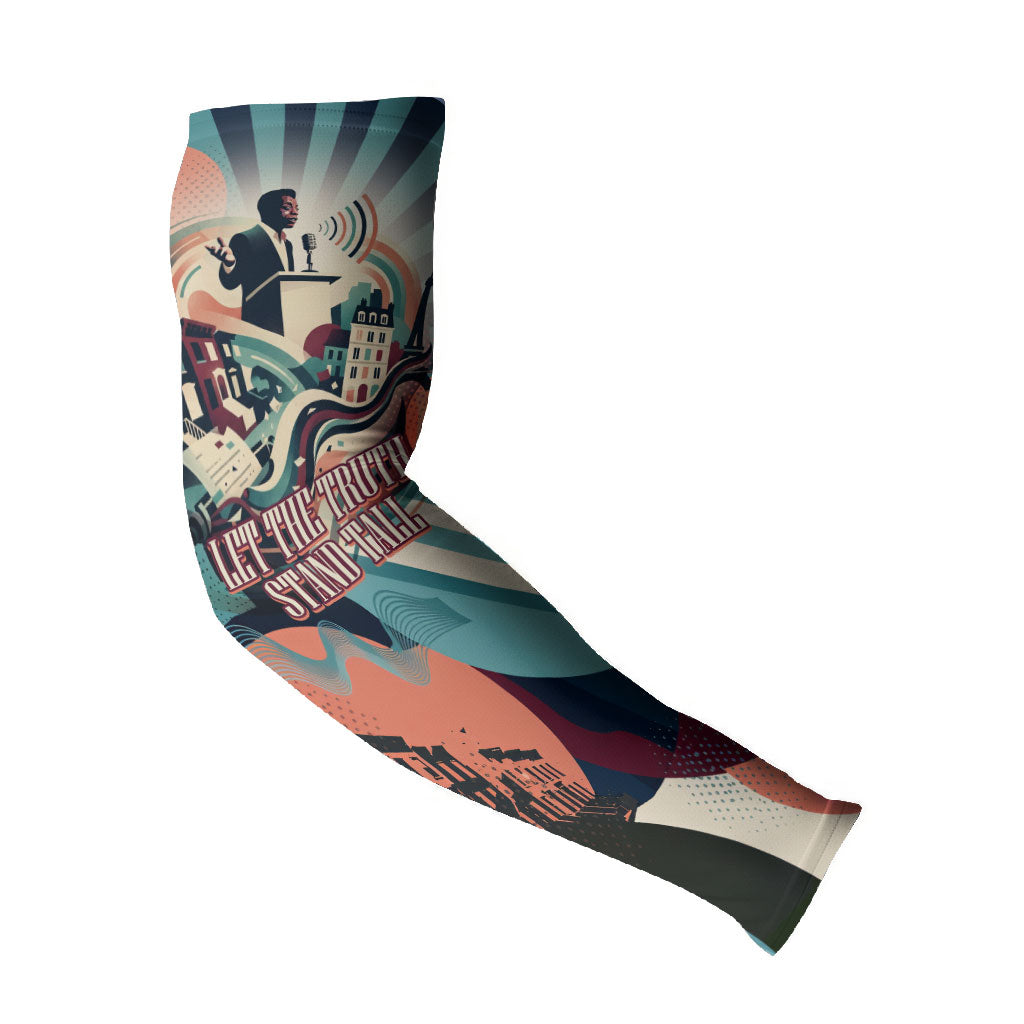 James Baldwin Let The Truth Stand Tall Arm Sleeves Retro Pop Art Vintage Book Writer Portrait