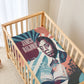 James Baldwin Let The Truth Stand Tall Baby Bed Cover Retro Pop Art Vintage Book Writer Portrait