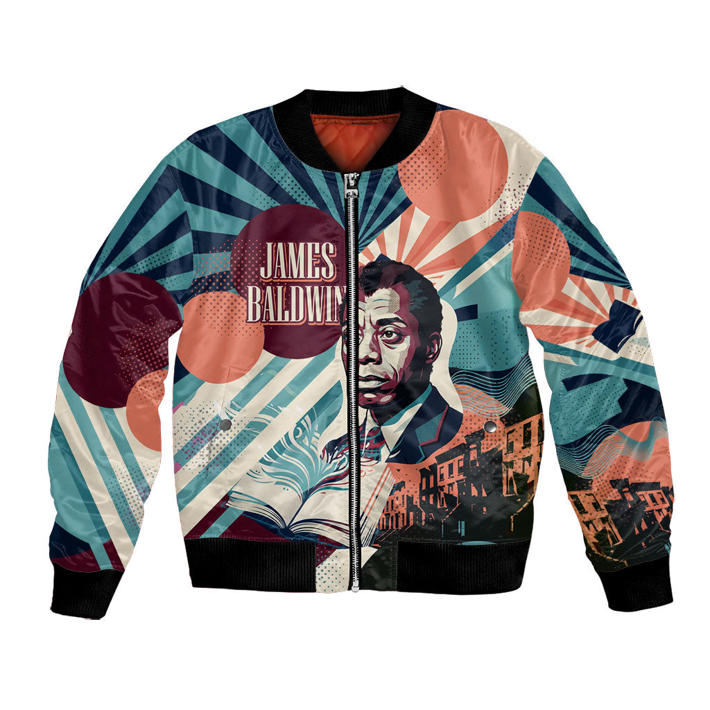 James Baldwin Let The Truth Stand Tall Bomber Jacket Retro Pop Art Vintage Book Writer Portrait