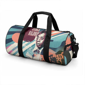 James Baldwin Let The Truth Stand Tall Duffle Bag Retro Pop Art Vintage Book Writer Portrait