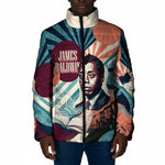 James Baldwin Let The Truth Stand Tall Padded Jacket Retro Pop Art Vintage Book Writer Portrait