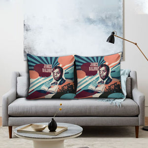 James Baldwin Let The Truth Stand Tall Pillow Cover Retro Pop Art Vintage Book Writer Portrait