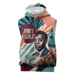 James Baldwin Let The Truth Stand Tall Sleeveless Hoodie Retro Pop Art Vintage Book Writer Portrait