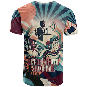 James Baldwin Let The Truth Stand Tall T shirt Retro Pop Art Vintage Book Writer Portrait