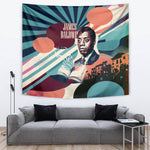 James Baldwin Let The Truth Stand Tall Tapestry Retro Pop Art Vintage Book Writer Portrait