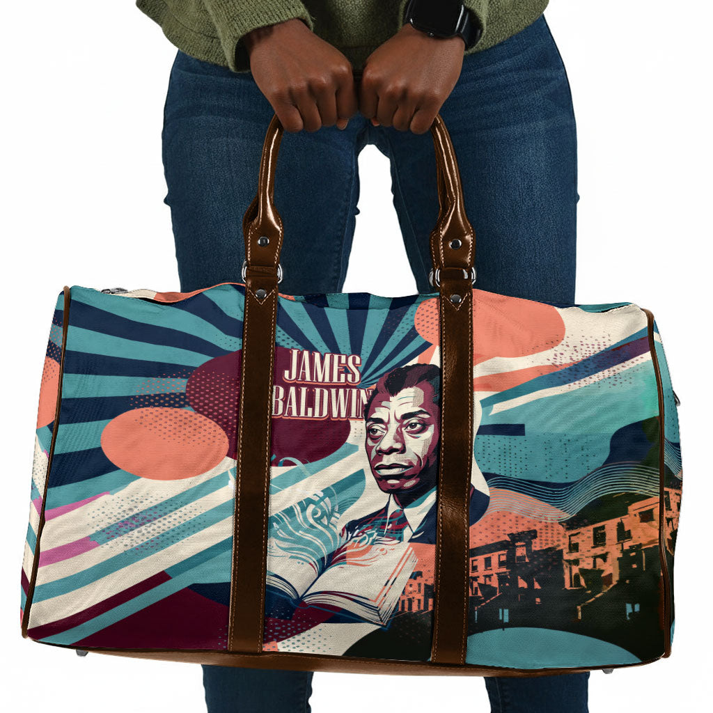 James Baldwin Let The Truth Stand Tall Travel Bag Retro Pop Art Vintage Book Writer Portrait