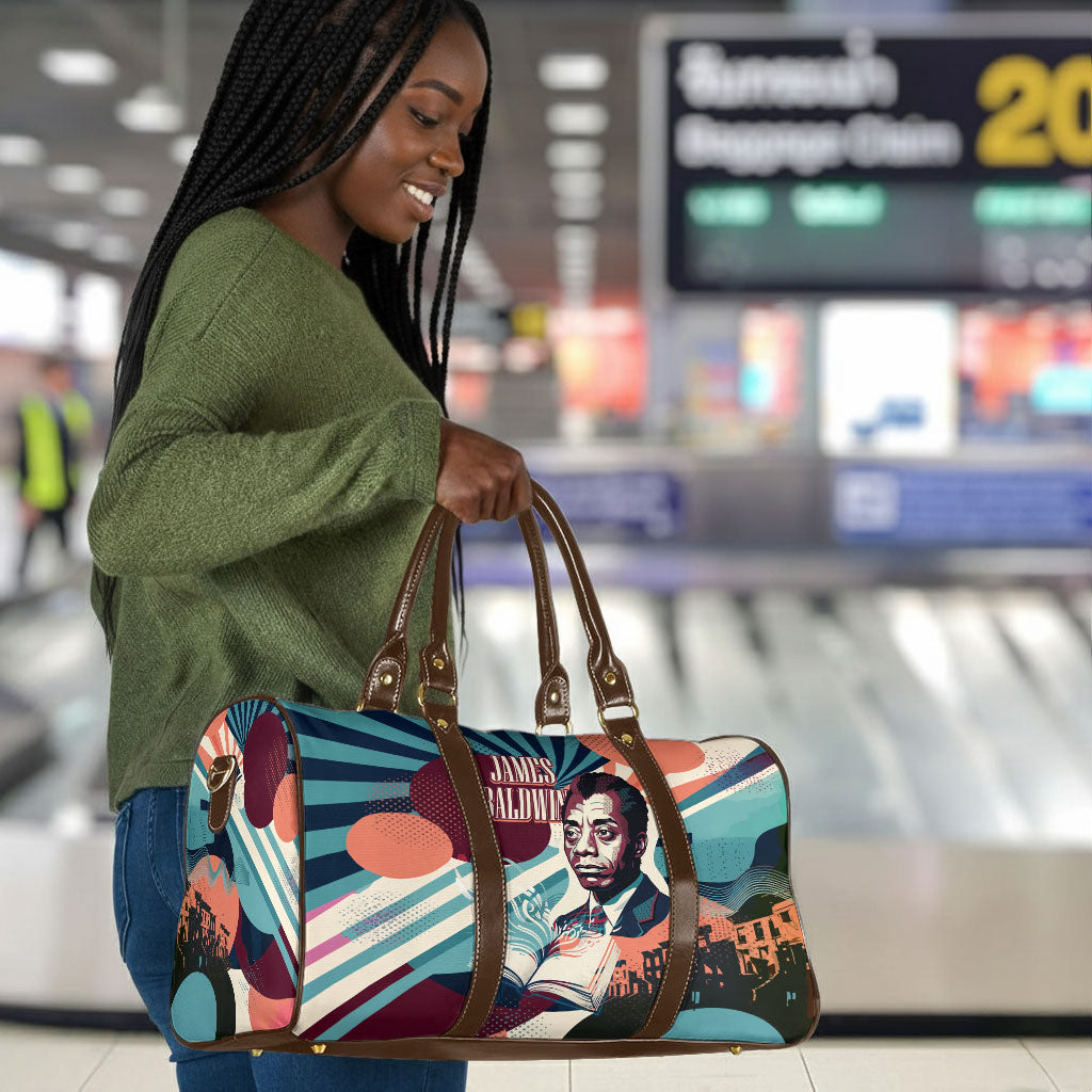 James Baldwin Let The Truth Stand Tall Travel Bag Retro Pop Art Vintage Book Writer Portrait
