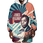 James Baldwin Let The Truth Stand Tall Wearable Blanket Hoodie Retro Pop Art Vintage Book Writer Portrait