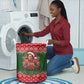 Stokely Carmichael Black Power Christmas Laundry Basket Retro Knit Pattern Civil Rights Voting Quote Art