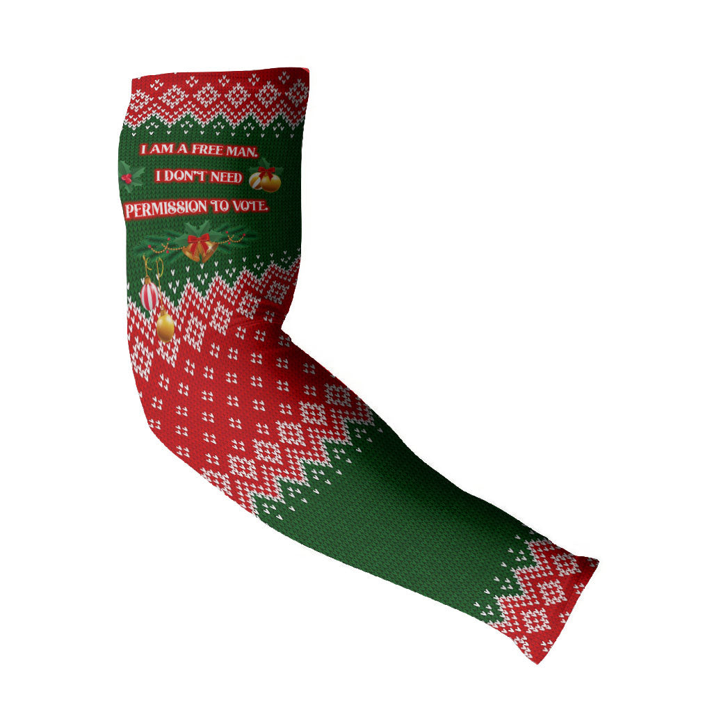 Stokely Carmichael Black Power Christmas Arm Sleeves Retro Knit Pattern Civil Rights Voting Quote Art