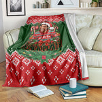 Stokely Carmichael Black Power Christmas Blanket Retro Knit Pattern Civil Rights Voting Quote Art