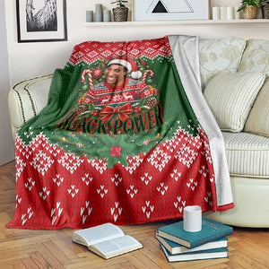 Stokely Carmichael Black Power Christmas Blanket Retro Knit Pattern Civil Rights Voting Quote Art